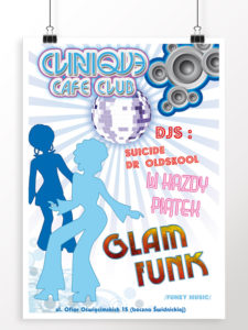 Glam Funk - projekt plakatu