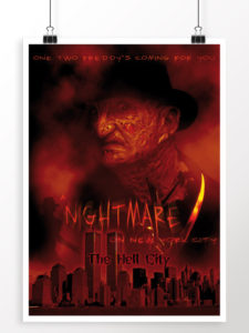 Nightmare on NYC - projekt plakatu