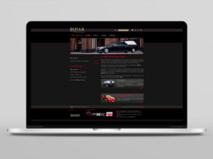projekt strony dla Bojar Cars