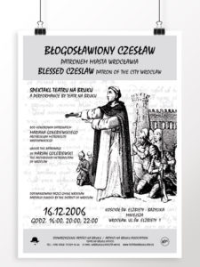 projekt plakatu - Błogosławiony Czesław